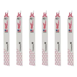 Deals ๐ฅฐ Milwaukee 9 In. 14 Teeth Per In. TORCH Thick Metal Cutting SAWZALL Reciprocating Saw Bladess (6 Pack) ๐ฅฐ