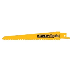 Best Sale 🛒 DEWALT 6 In. 5/8 Teeth Per In. Taper Back Bi-Metal Reciprocating Saw Blade (5-Pack) 🔥 -saw-blades Shop unnamed file 2707