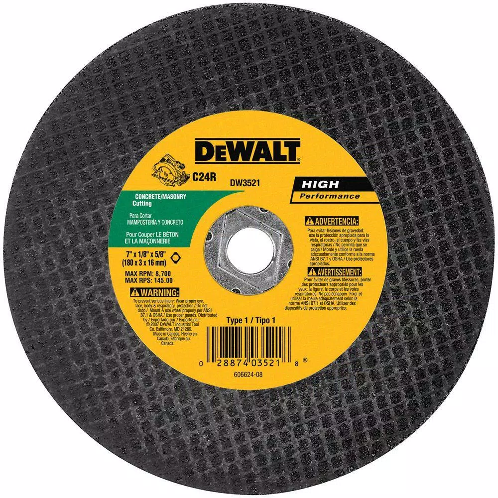 Best Pirce 🔔 DEWALT 7 In. X 1/8 In. Masonry Abrasive Saw Blade Bulk 💯 3 Best Pirce 🔔 DEWALT 7 In. X 1/8 In. Masonry Abrasive Saw Blade Bulk 💯