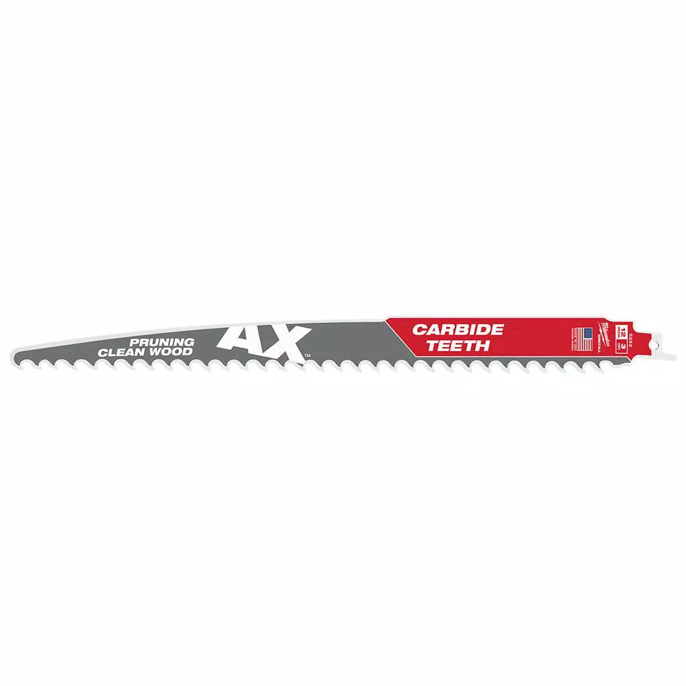 Flash Sale 🔥 Milwaukee 12 In. 3 TPI Pruning Carbide Teeth Wood Cutting SAWZALL Reciprocating Saw Blade ✔️ -saw-blades Shop unnamed file 277