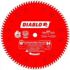 Outlet ⭐ DIABLO 10 In. X 84-Teeth Laminate/Non-Ferrous Metal Cutting Saw Blade ✨