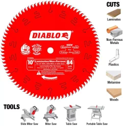 Outlet ⭐ DIABLO 10 In. X 84-Teeth Laminate/Non-Ferrous Metal Cutting Saw Blade ✨ -saw-blades Shop unnamed file 2790