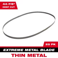 Cheapest 🥰 Milwaukee 44-7/8 In. 12/14 TPI Metal Deep Cut Portable Extreme Metal Cutting Band Saw Blade (25-Pack) 🧨 12 Cheapest 🥰 Milwaukee 44-7/8 In. 12/14 TPI Metal Deep Cut Portable Extreme Metal Cutting Band Saw Blade (25-Pack) 🧨 -saw-blades Shop unnamed file 2839