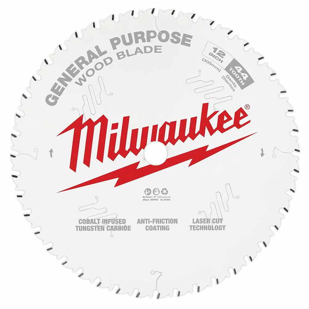 Best Sale 💯 Milwaukee 12 In. X 44-Tooth General Purpose Circular Saw Blade 💯 8 Best Sale 💯 Milwaukee 12 In. X 44-Tooth General Purpose Circular Saw Blade 💯 - Image 6