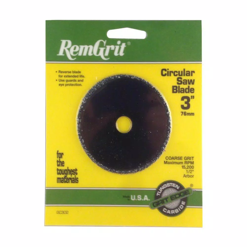 Cheapest ๐ RemGrit 3 In. Diameter 1/2 In. Arbor Coarse Grit Carbide Grit Circular Saw Blade โ๏ธ 4 Cheapest ๐ RemGrit 3 In. Diameter 1/2 In. Arbor Coarse Grit Carbide Grit Circular Saw Blade โ๏ธ - Image 2