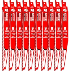 Wholesale ✨ DIABLO 9 In. 5/7 TPI Demo Demon Carbide Teeth Reciprocating Saw Blade For Nail-Embedded Wood (10-Pack) 😍