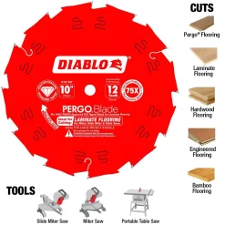 Top 10 ❤️ DIABLO 10 In. X 12-Tooth Polycrystalline Diamond (PCD) Tipped Ultimate Flooring Blade 🎉 12 Top 10 ❤️ DIABLO 10 In. X 12-Tooth Polycrystalline Diamond (PCD) Tipped Ultimate Flooring Blade 🎉 -saw-blades Shop unnamed file 3060