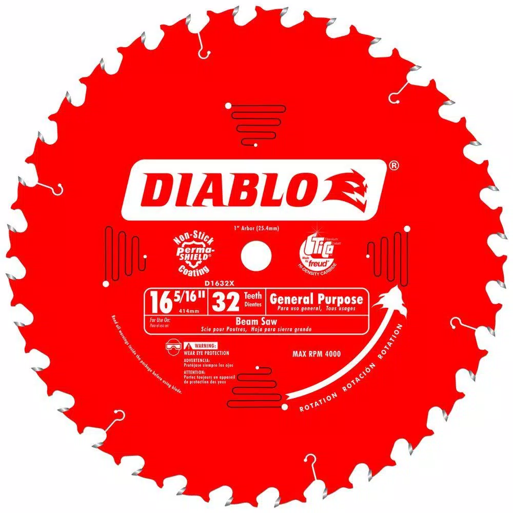 Cheapest π DIABLO 16-5/16 In. X 32-Tooth X 1 In. Arbor General Purpose Saw Blade For Beam Saws π 3 Cheapest π DIABLO 16-5/16 In. X 32-Tooth X 1 In. Arbor General Purpose Saw Blade For Beam Saws π