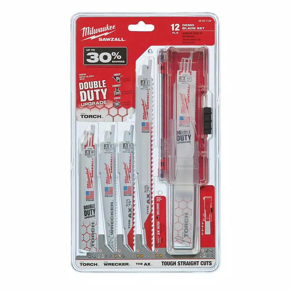 Best Pirce 🔔 Milwaukee SAWZALL Demolition Wood And Metal Cutting Bi-Metal Reciprocating Blade Set (12 Piece) 🎁 4 Best Pirce 🔔 Milwaukee SAWZALL Demolition Wood And Metal Cutting Bi-Metal Reciprocating Blade Set (12 Piece) 🎁 - Image 2