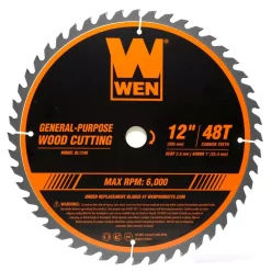 Brand new 🥰 WEN 12 In. 48-Tooth Carbide-Tipped Professional Woodworking Saw Blade For Miter Saws And Table Saws 🔔