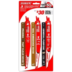 Brand new 👏 DIABLO Wood And General Purpose Carbide Reciprocating Set (3-Piece) ✔️