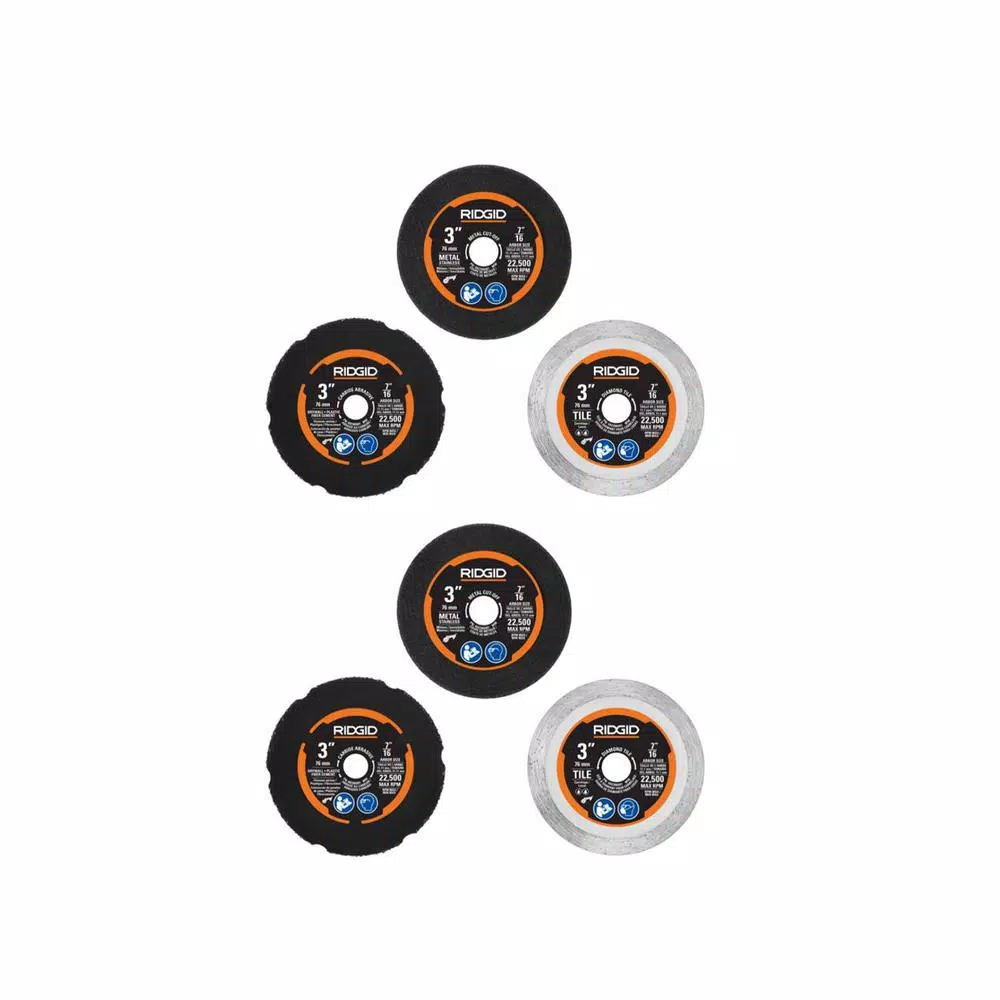 Wholesale π₯ RIDGID Cut-Off Wheel Set (6-Piece) π 3 Wholesale π₯ RIDGID Cut-Off Wheel Set (6-Piece) π