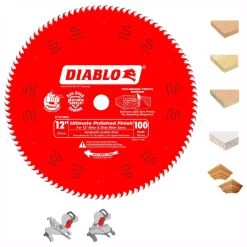 Buy 🌟 DIABLO 12 In. X 100-Tooth Ultimate Polished Finish Saw Blade (15-Pack) 🎉