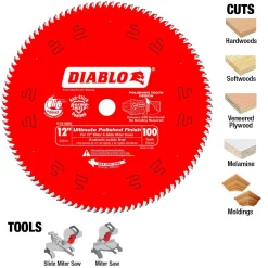 Buy 🌟 DIABLO 12 In. X 100-Tooth Ultimate Polished Finish Saw Blade (15-Pack) 🎉 -saw-blades Shop unnamed file 3229