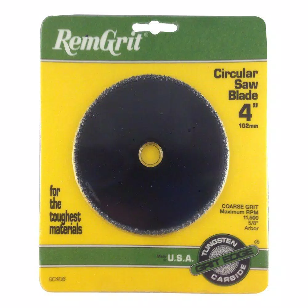 Cheap ๐ RemGrit 4 In. Diameter 5/8 In. Arbor Coarse Grit Carbide Grit Circular Saw Blade ๐ 4 Cheap ๐ RemGrit 4 In. Diameter 5/8 In. Arbor Coarse Grit Carbide Grit Circular Saw Blade ๐ - Image 2