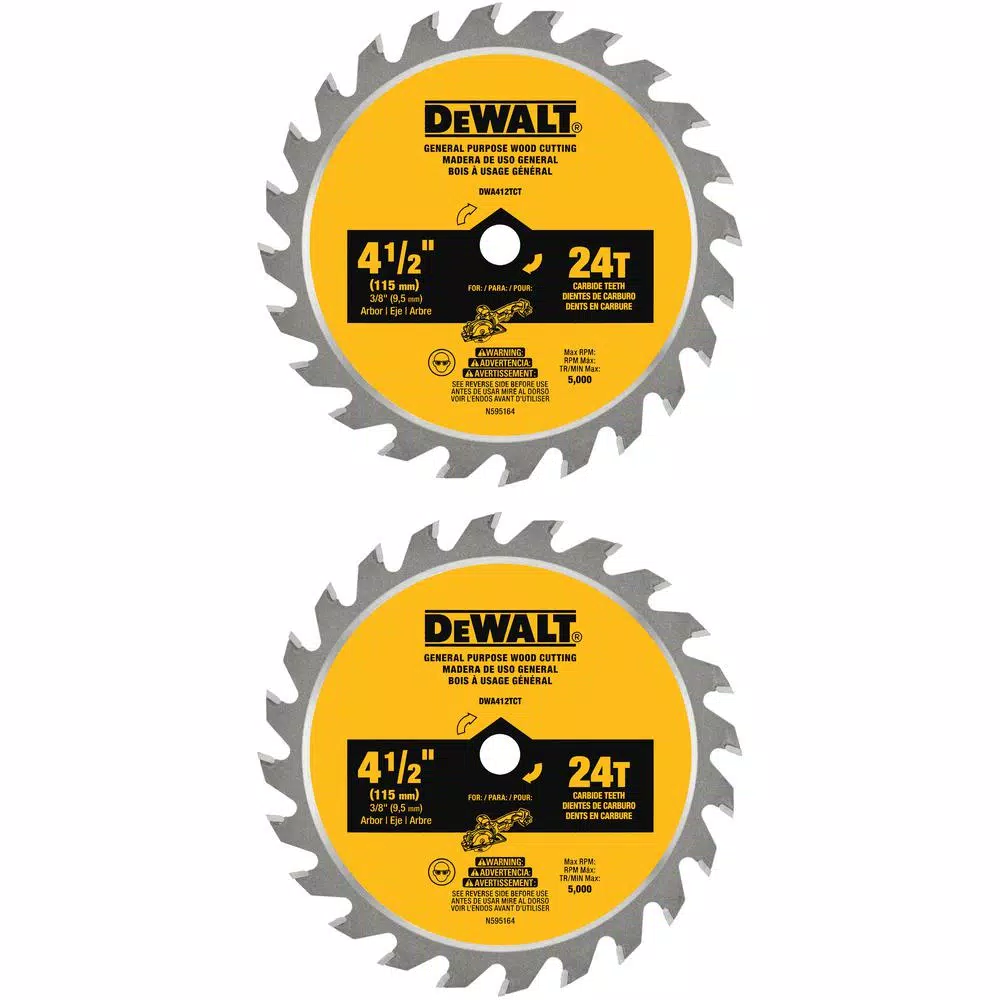 Brand new ❤️ DEWALT ATOMIC 4-1/2 In. 24-Tooth Circular Saw Blade (2-Pack) ⌛ 3 Brand new ❤️ DEWALT ATOMIC 4-1/2 In. 24-Tooth Circular Saw Blade (2-Pack) ⌛
