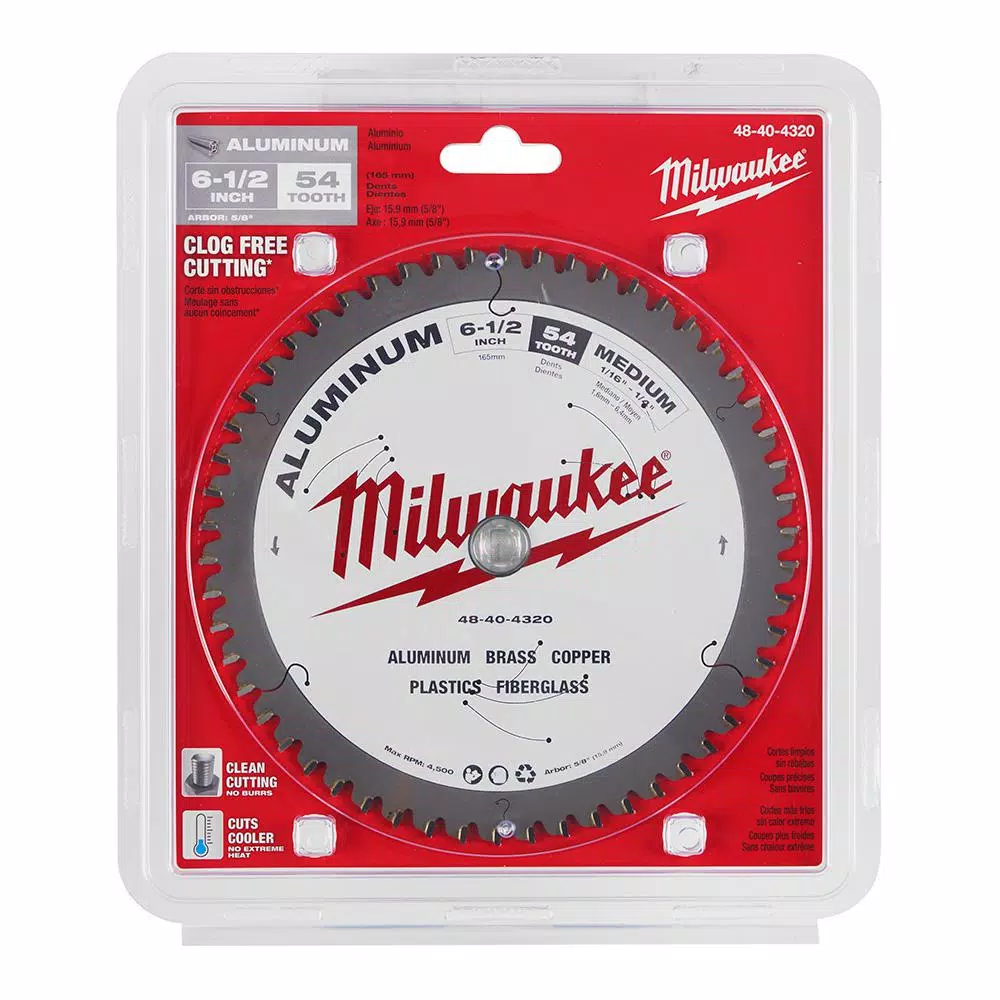 Buy π Milwaukee 6-1/2 In. X 54 Carbide Teeth Aluminum Cutting Circular Saw Blade π₯° 7 Buy π Milwaukee 6-1/2 In. X 54 Carbide Teeth Aluminum Cutting Circular Saw Blade π₯° - Image 5