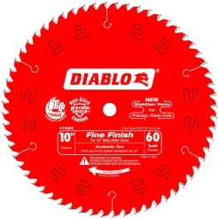 Deals โค๏ธ DIABLO 10 In. X 60-Tooth Fine Finish Slide Miter Saw Blade ๐