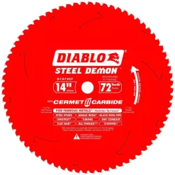 Best Sale 🎉 DIABLO 14 In. X 72 TPI Steel Demon Cermet II Carbide Blade For Ferrous Metals 🛒