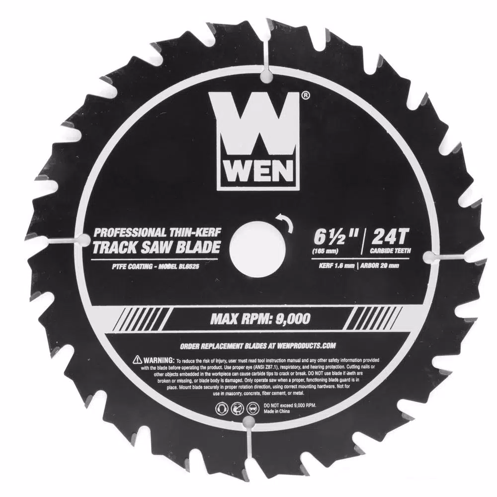 Best Pirce π WEN 6.5 In. 24-Tooth Carbide-Tipped Thin-Kerf Professional Track Saw Blade With PTFE π§₯ Coating π₯° 2 Best Pirce π WEN 6.5 In. 24-Tooth Carbide-Tipped Thin-Kerf Professional Track Saw Blade With PTFE π§₯ Coating π₯°