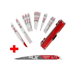 Brand new ✔️ Milwaukee SAWZALL Demolition Wood And Metal Cutting Reciprocating Saw Blade Set (13-Piece) W/ 9 In. AX Carbide Teeth Blade ❤️ -saw-blades Shop unnamed file 3582