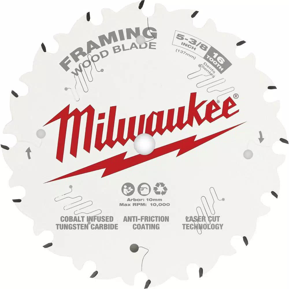 Best deal 😀 Milwaukee 5-3/8 In. X 16-Tooth Framing Circular Saw Blade 💯