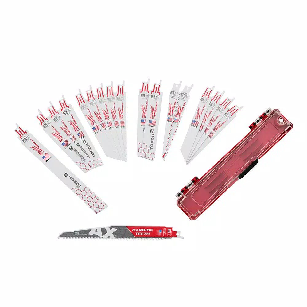 Coupon 😀 Milwaukee SAWZALL Demolition Wood And Metal Cutting Reciprocating Saw Blade Set (18-Piece) With AX Carbide Teeth Blade 🎁 -saw-blades Shop unnamed file 455