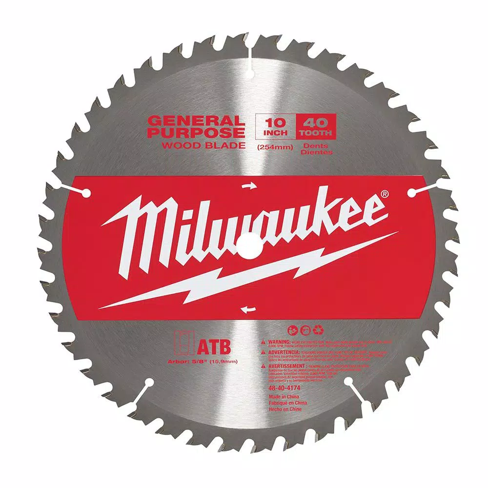Cheapest 🤩 Milwaukee 10 In. X 40 Teeth General Purpose Cutting Circular Saw Blade 🔔