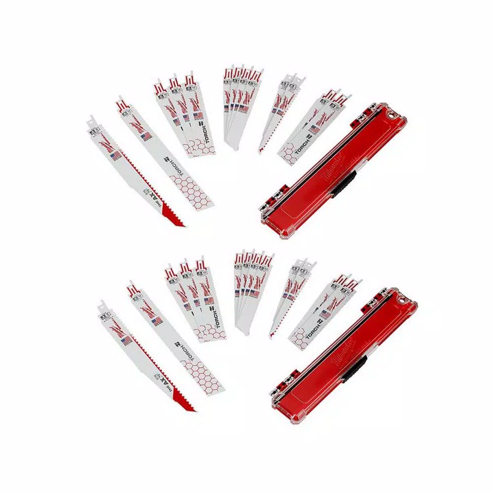 Brand new 🌟 Milwaukee SAWZALL Demolition Nail-Embedded Wood And Metal Cutting Bi-Metal Reciprocating Saw Blade Set (26 Piece) ✨ -saw-blades Shop unnamed file 593