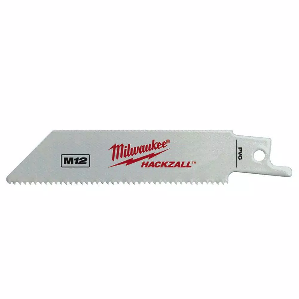Outlet 🧨 Milwaukee 4 In. 12 Teeth Per In. PVC Cutting HACKZALL Reciprocating Saw Blades (5 Pack) 😀